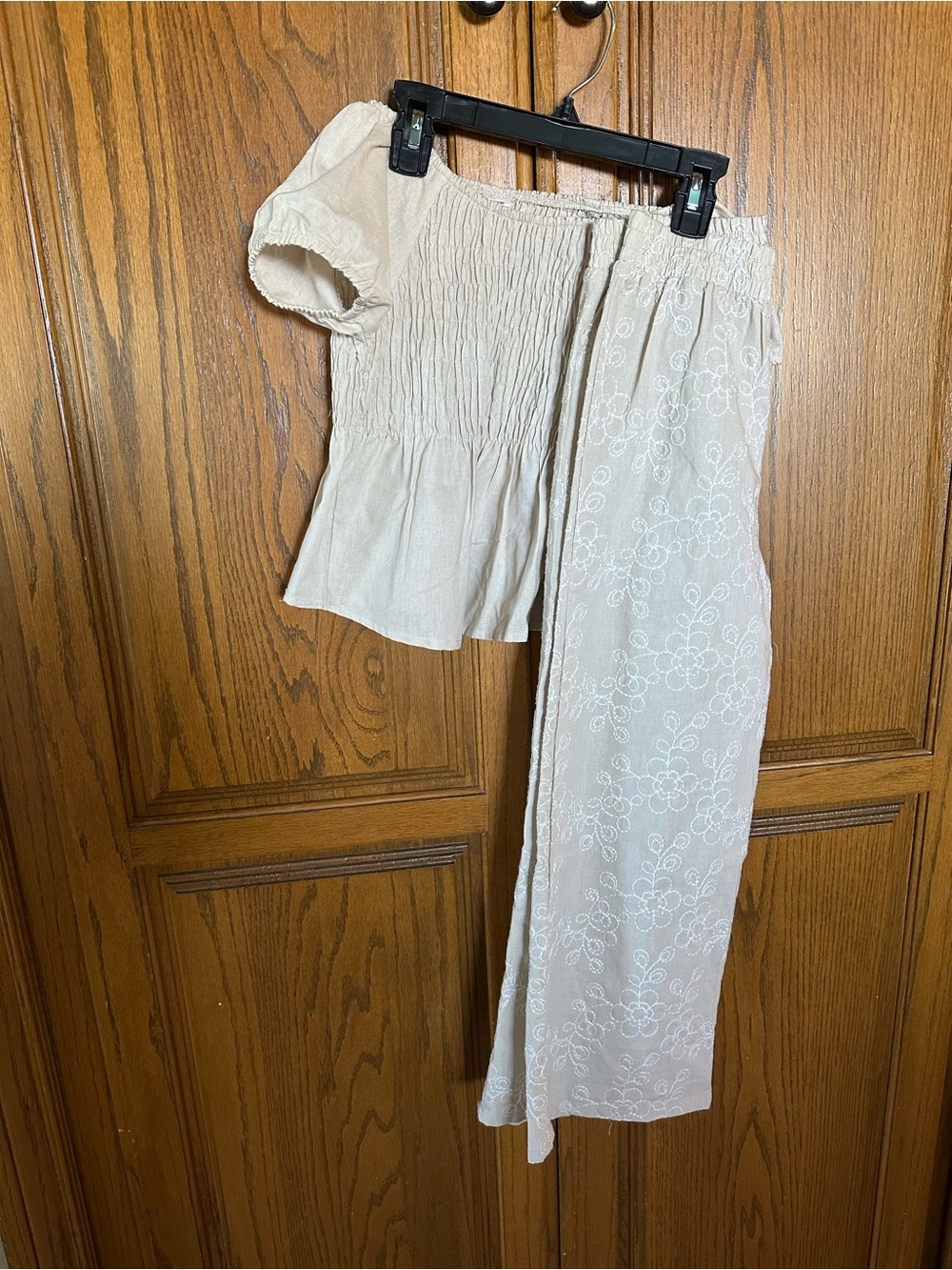 Taupe fall girls pant and top set by Sweet Butterfly